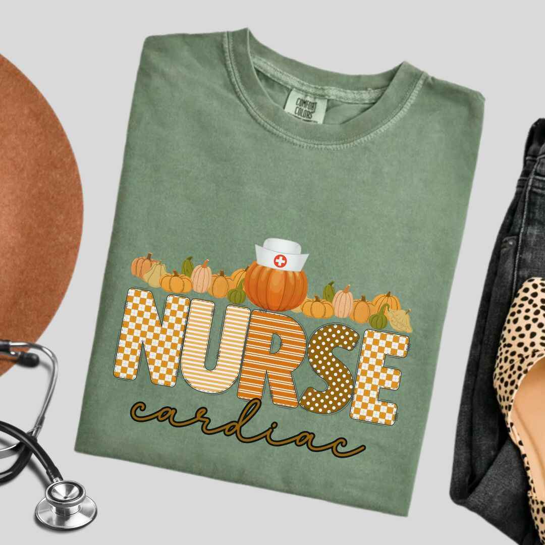 Cardiac Nurse Pumpkin Fall T-shirt