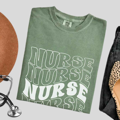 General Nurse Wavy Nurse T-shirt