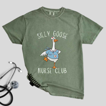 Silly Goose Nurse Club Funny T-shirt