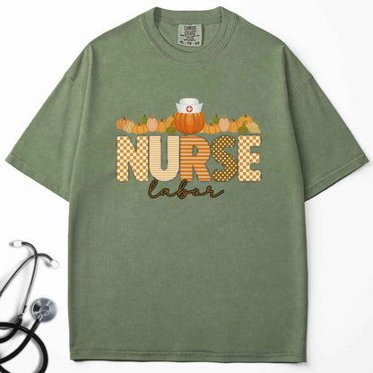 L&D Pumpkin Fall Nurse T-shirt