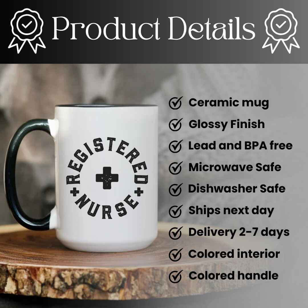 Rustic Registered Nurse Mug