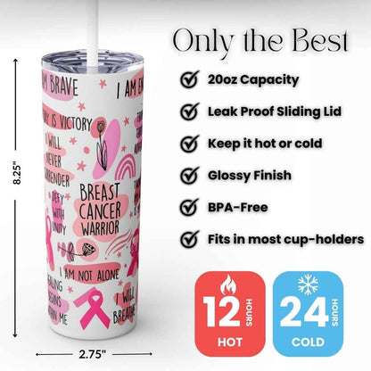 Breast Cancer Warrior 20oz Tumbler