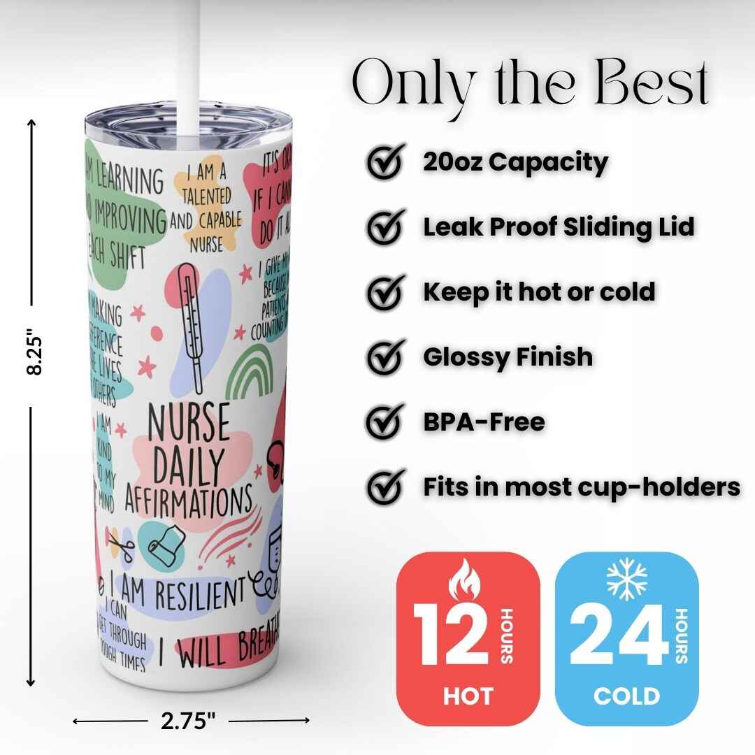 Nurse Daily Affirmations 20oz Tumbler