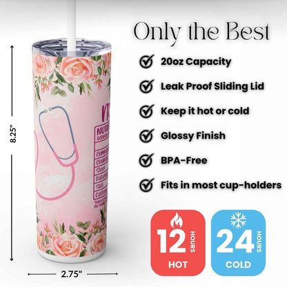 Rose Nutritional Facts  20oz Tumbler