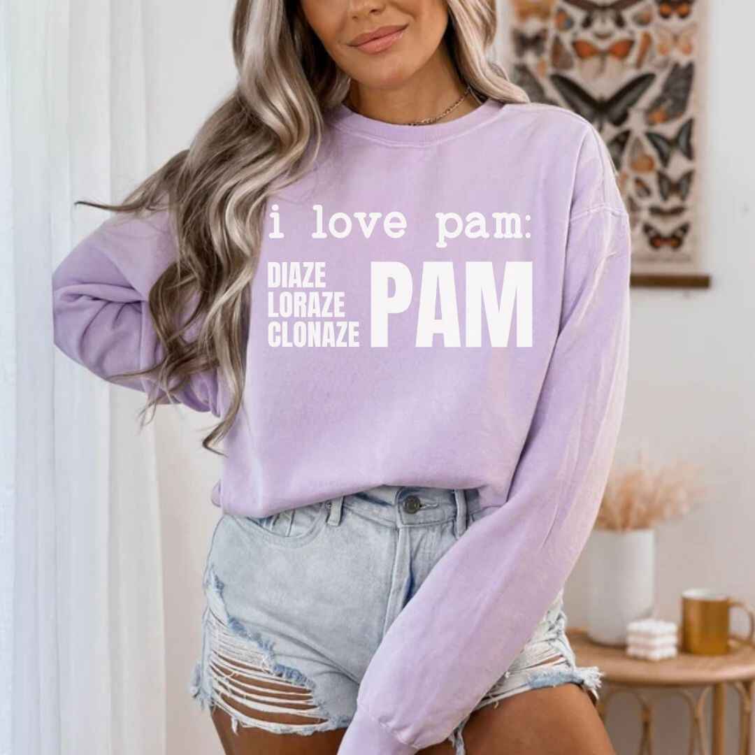 I Love Pam Funny Sweatshirt