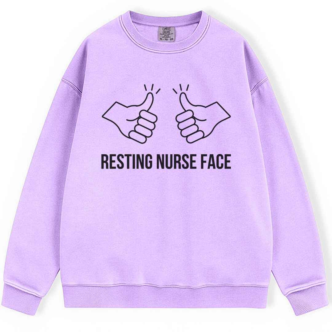 Resting Nurse Face Sweatshirt