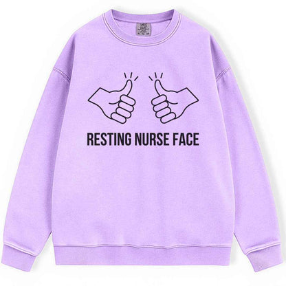 Resting Nurse Face Sweatshirt