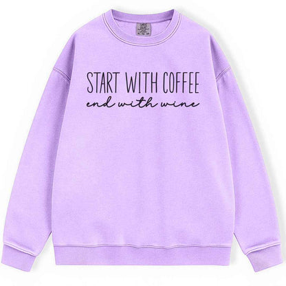 Start With Coffee Sweatshirt
