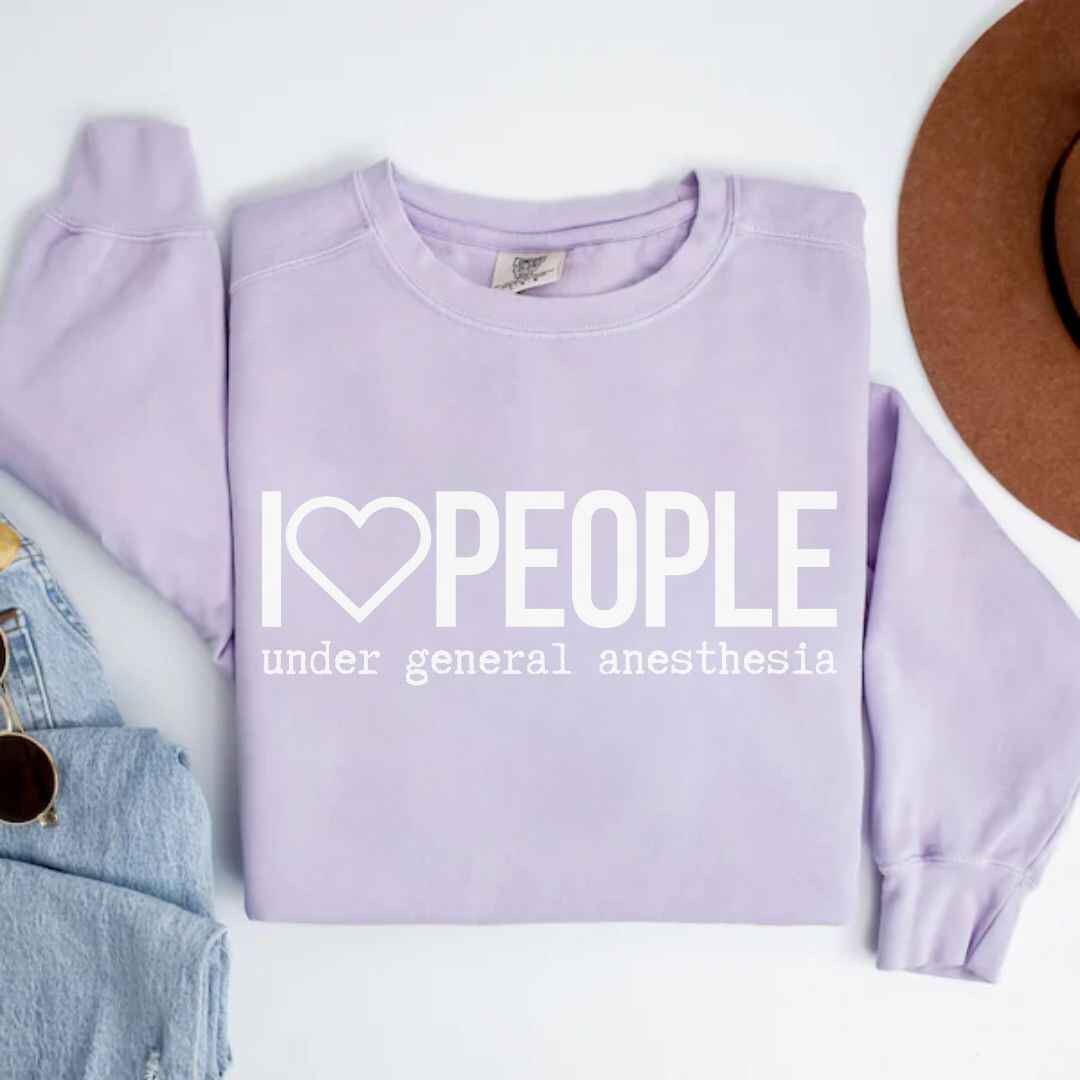 I Love People Funny Sweatshirt