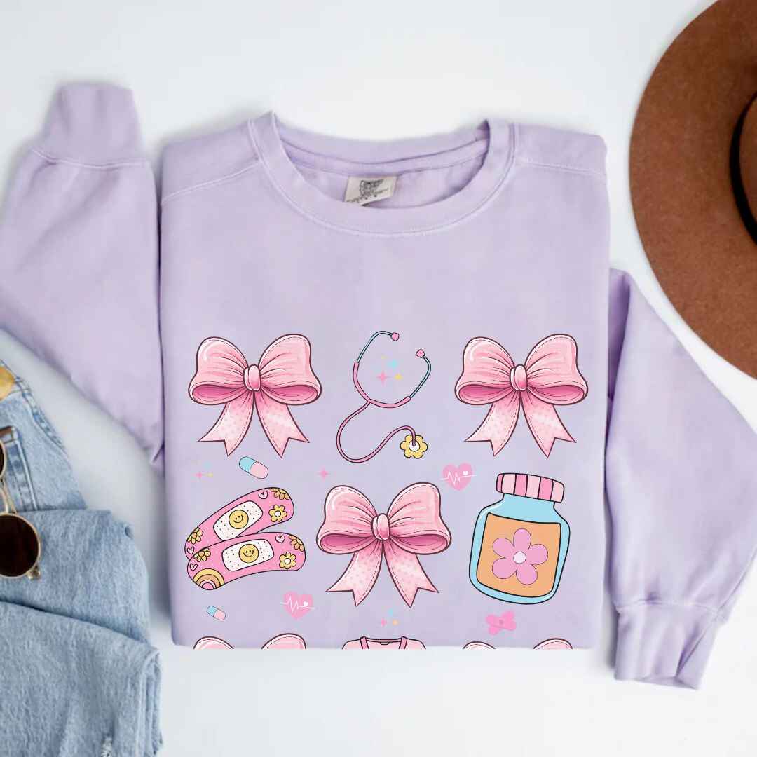 Girly Coquette Nurse Sweatshirt