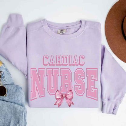 Cardiac Nurse College Coquette Sweatshirt