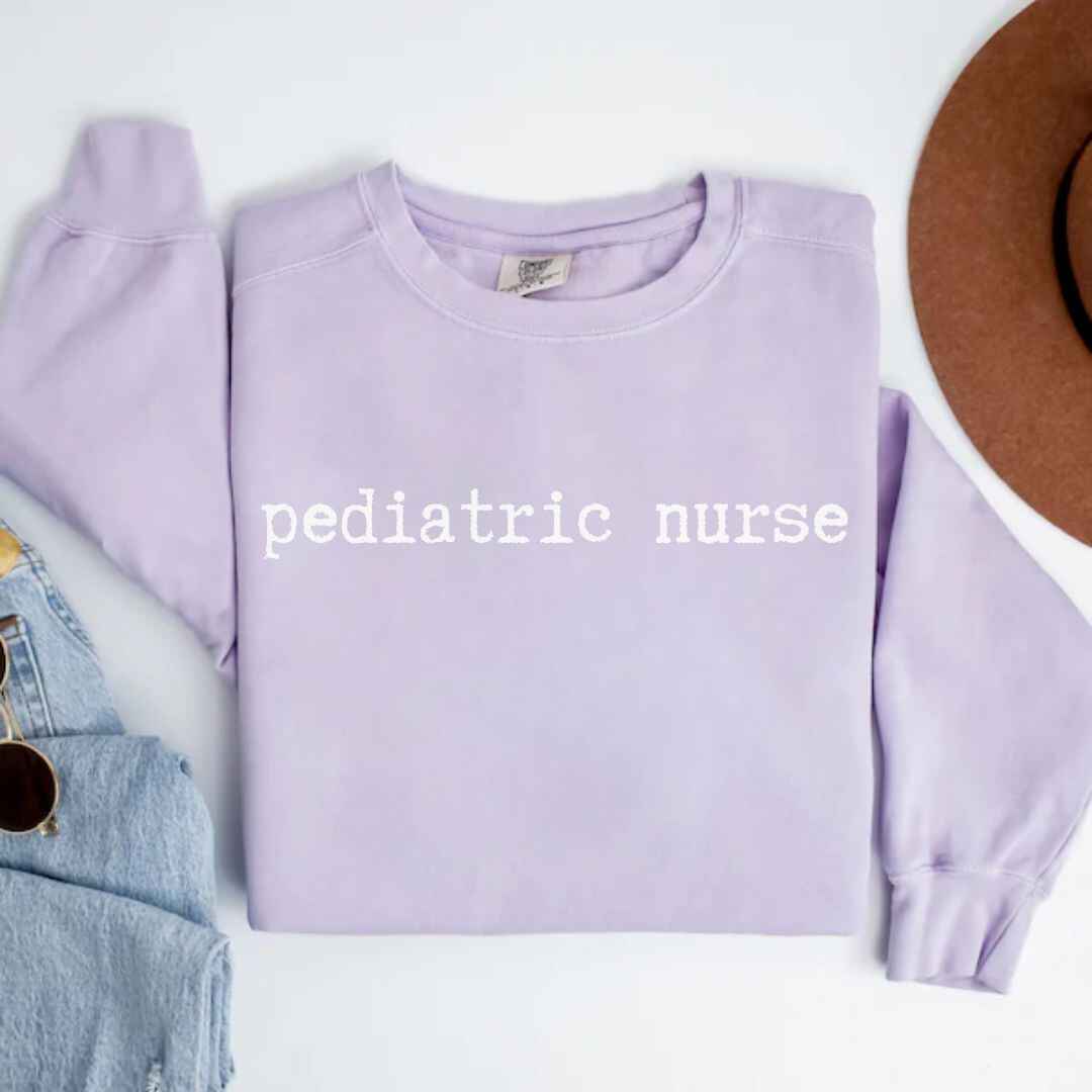 Pediatric Nurse Minimalist Sweatshirt