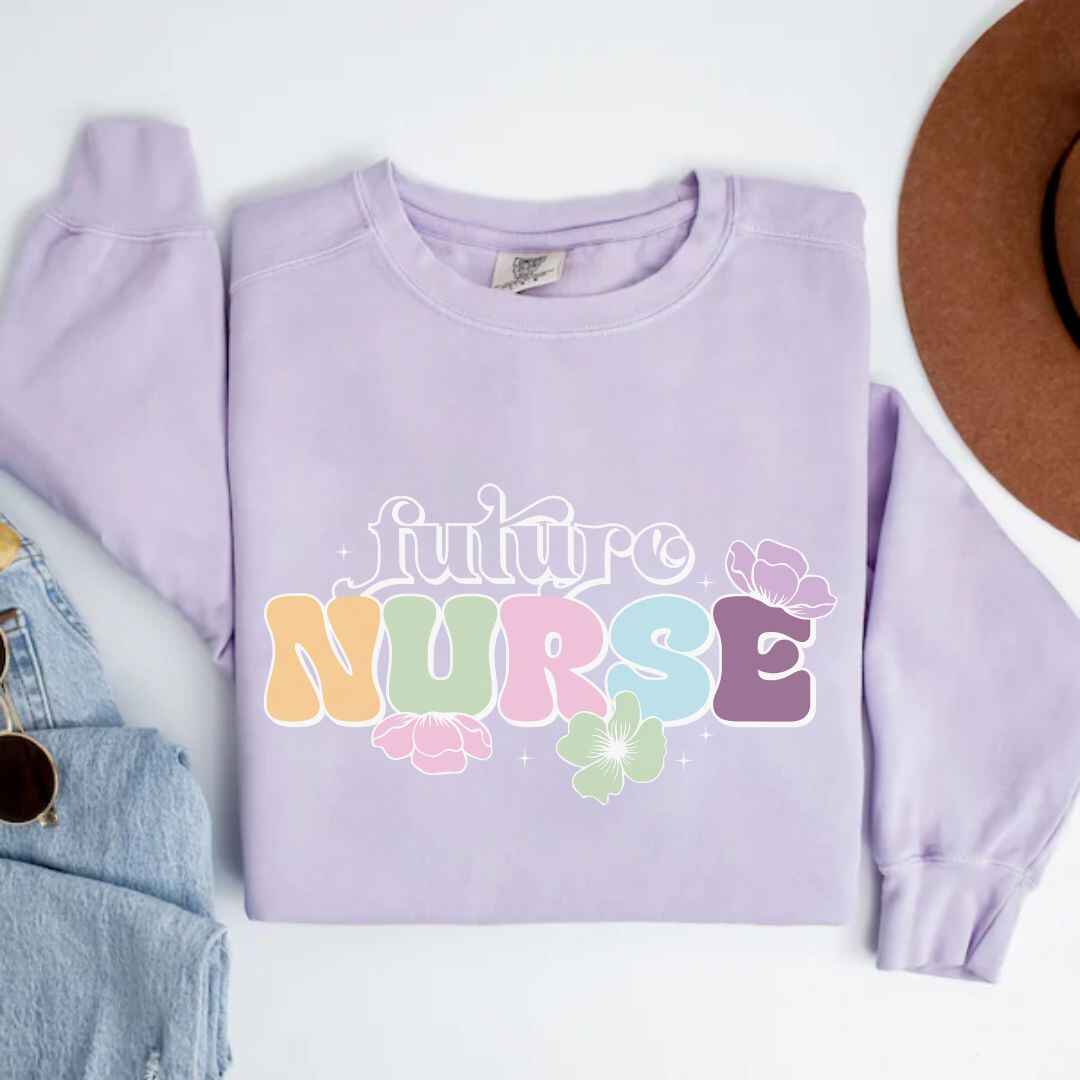 Floral Future Nurse Sweatshirt