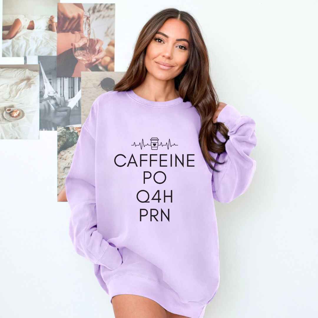 Caffeine, PO, Q4H, PRN Sweatshirt