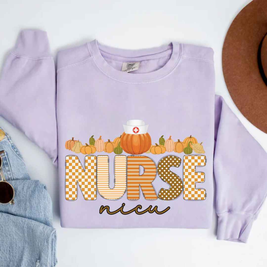 Nicu Neonatal Nurse Pumpkin Fall Sweatshirt