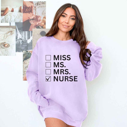 Nurse Checkbox Sweatshirt