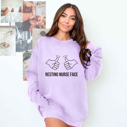 Resting Nurse Face Sweatshirt