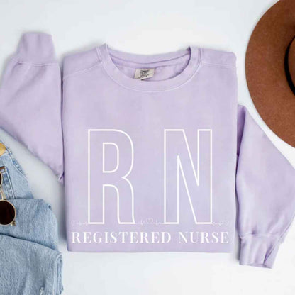 Registered Nurse RN EKG Minimalist Sweatshirt