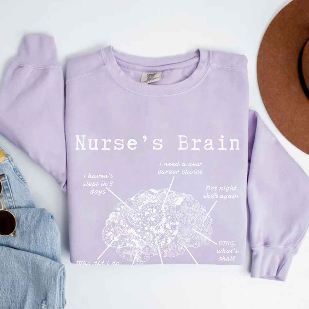 Nurse's Brain Funny Sweatshirt