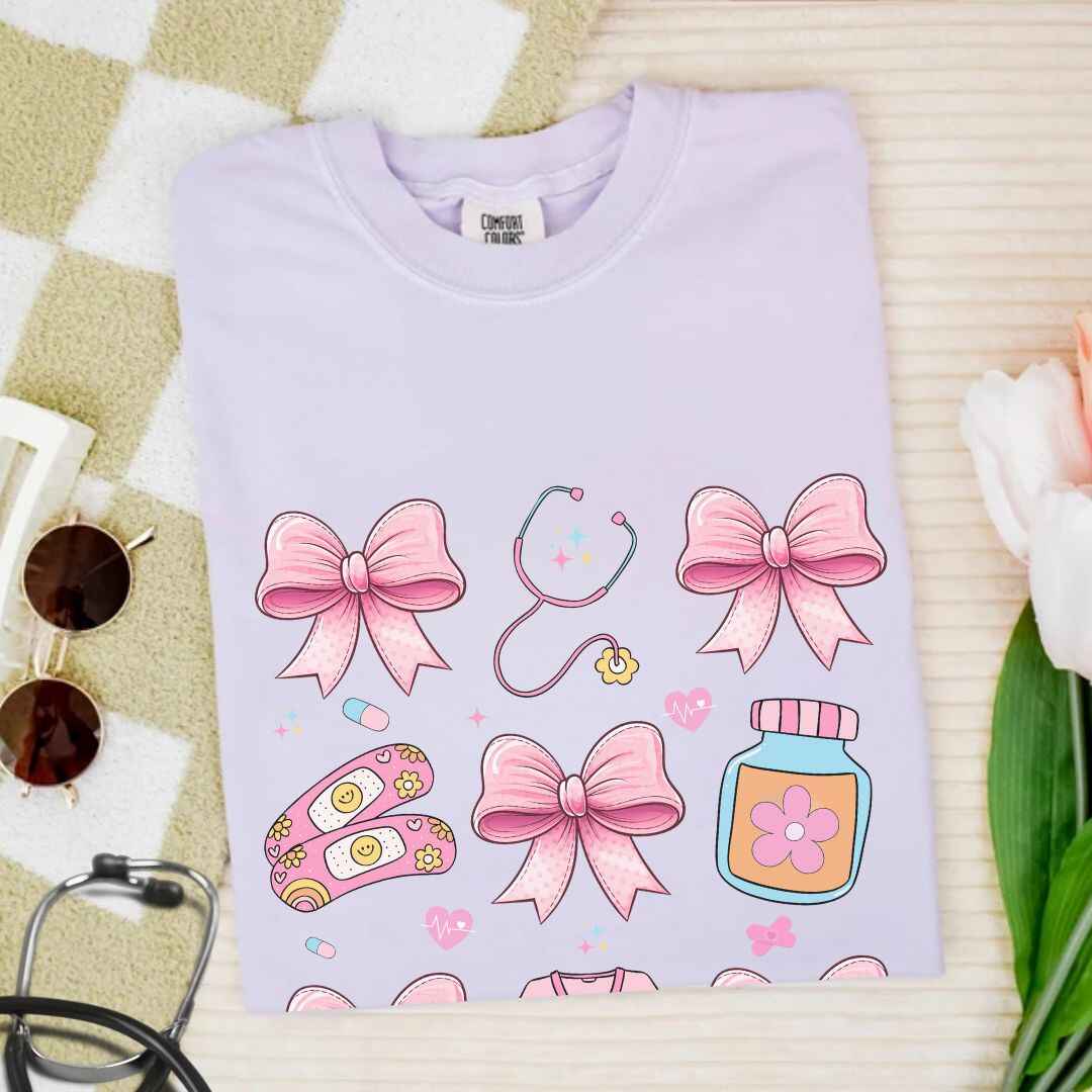 Girly Coquette Nurse T-shirt