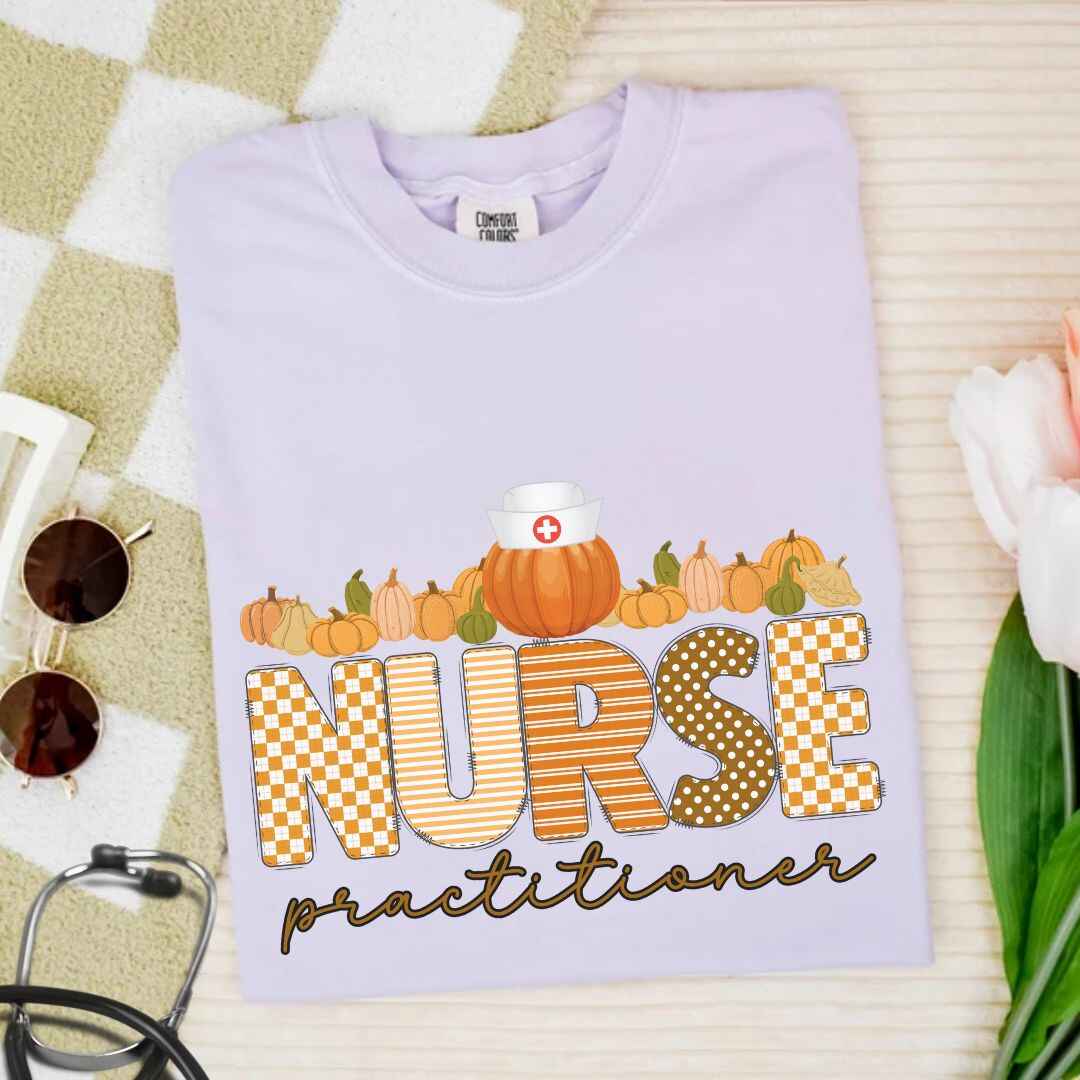 Nurse Practitioner Pumpkin Fall T-shirt