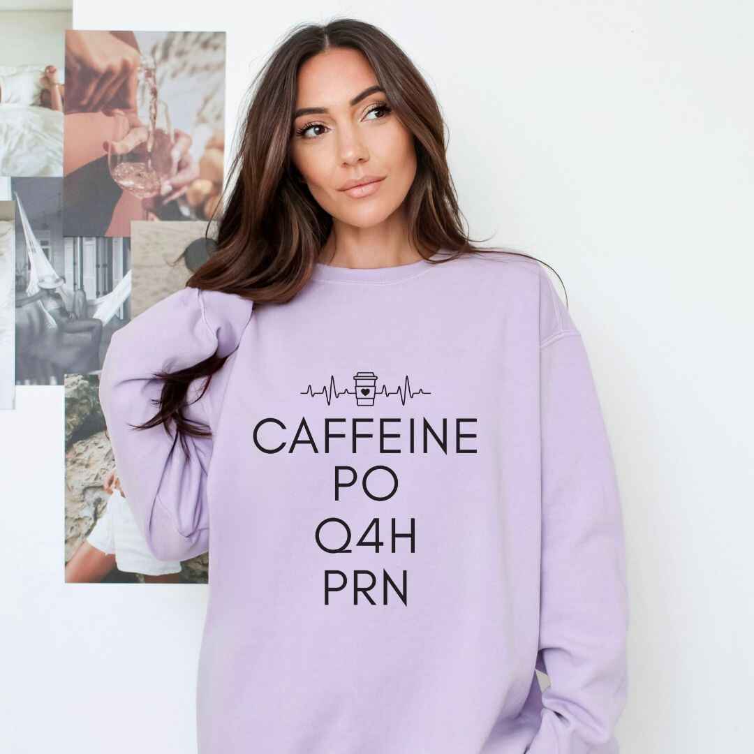 Caffeine, PO, Q4H, PRN Sweatshirt