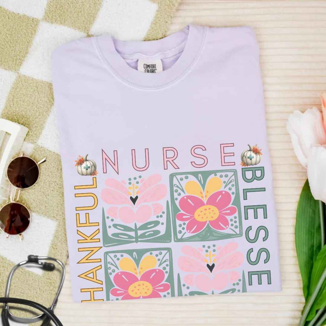 Thankful & Blessed Nurse Practitioner Fall T-shirt