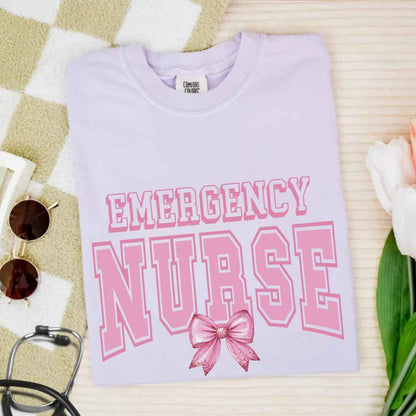 Emergency Nurse College Coquette T-shirt