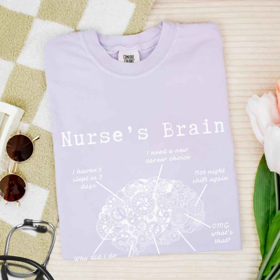 Nurse's Brain Funny T-shirt