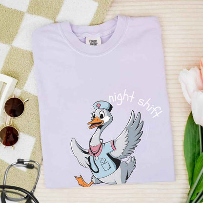 Night Shift Silly Goose Funny T-shirt