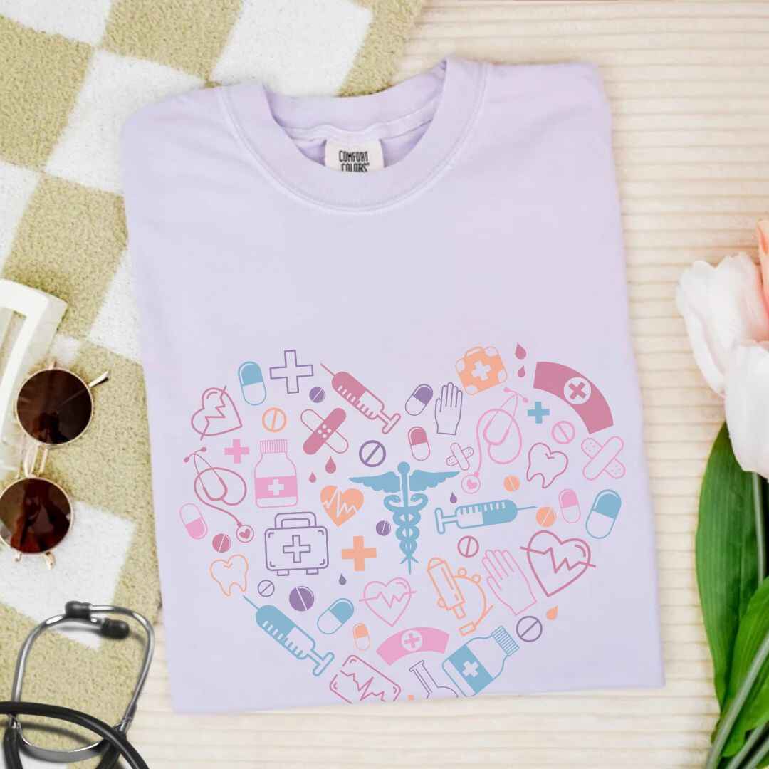 Colorful Heart Medicine T-shirt