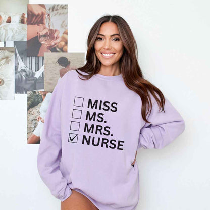 Nurse Checkbox Sweatshirt