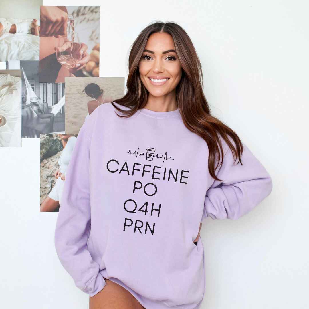 Caffeine, PO, Q4H, PRN Sweatshirt