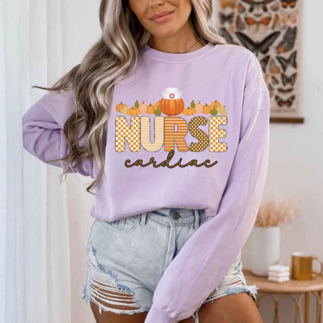 Cardiac Nurse Pumpkin Fall Sweatshirt