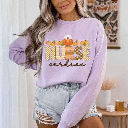 Cardiac Nurse Pumpkin Fall Sweatshirt