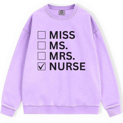 Nurse Checkbox Sweatshirt