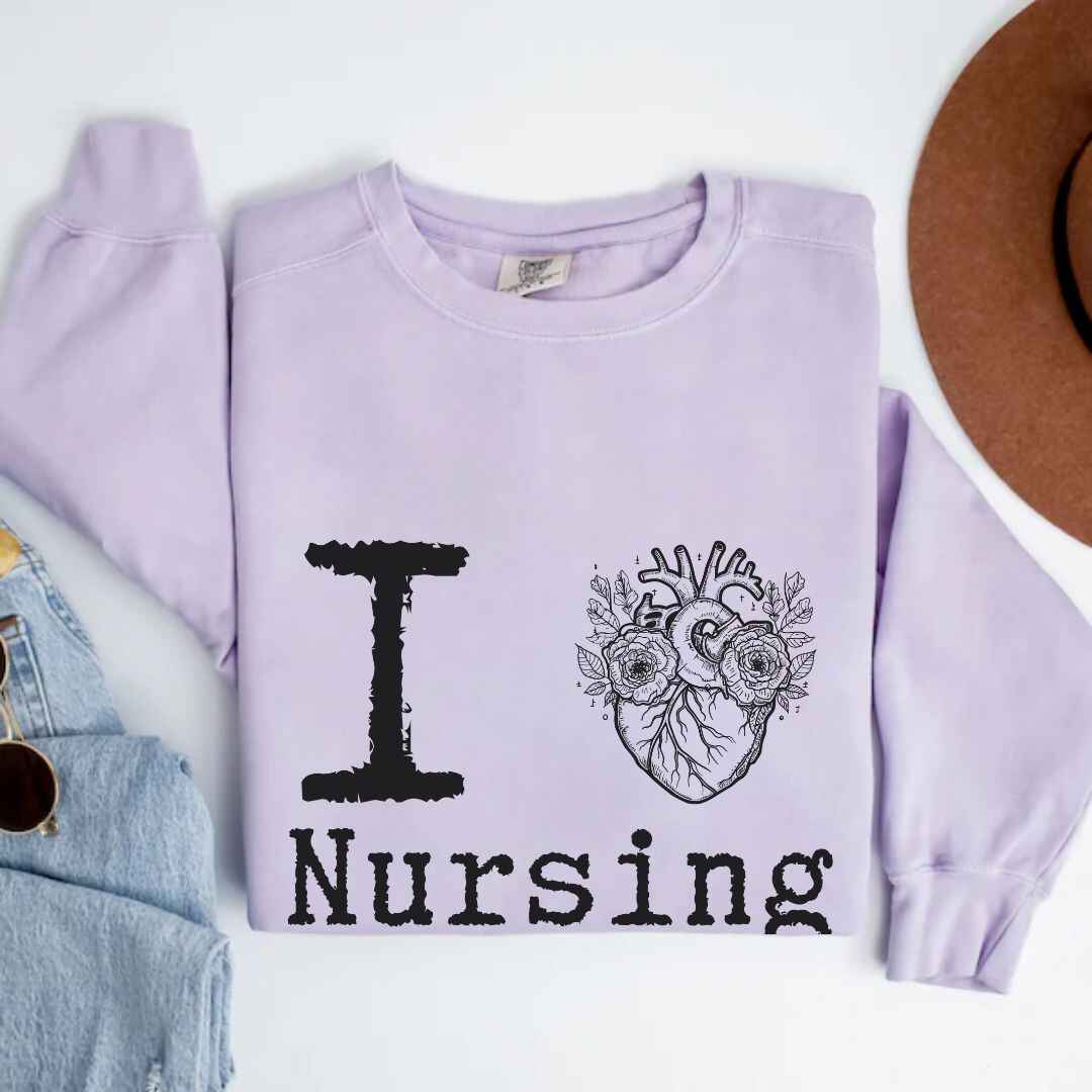 I Heart Nursing Sweatshirt