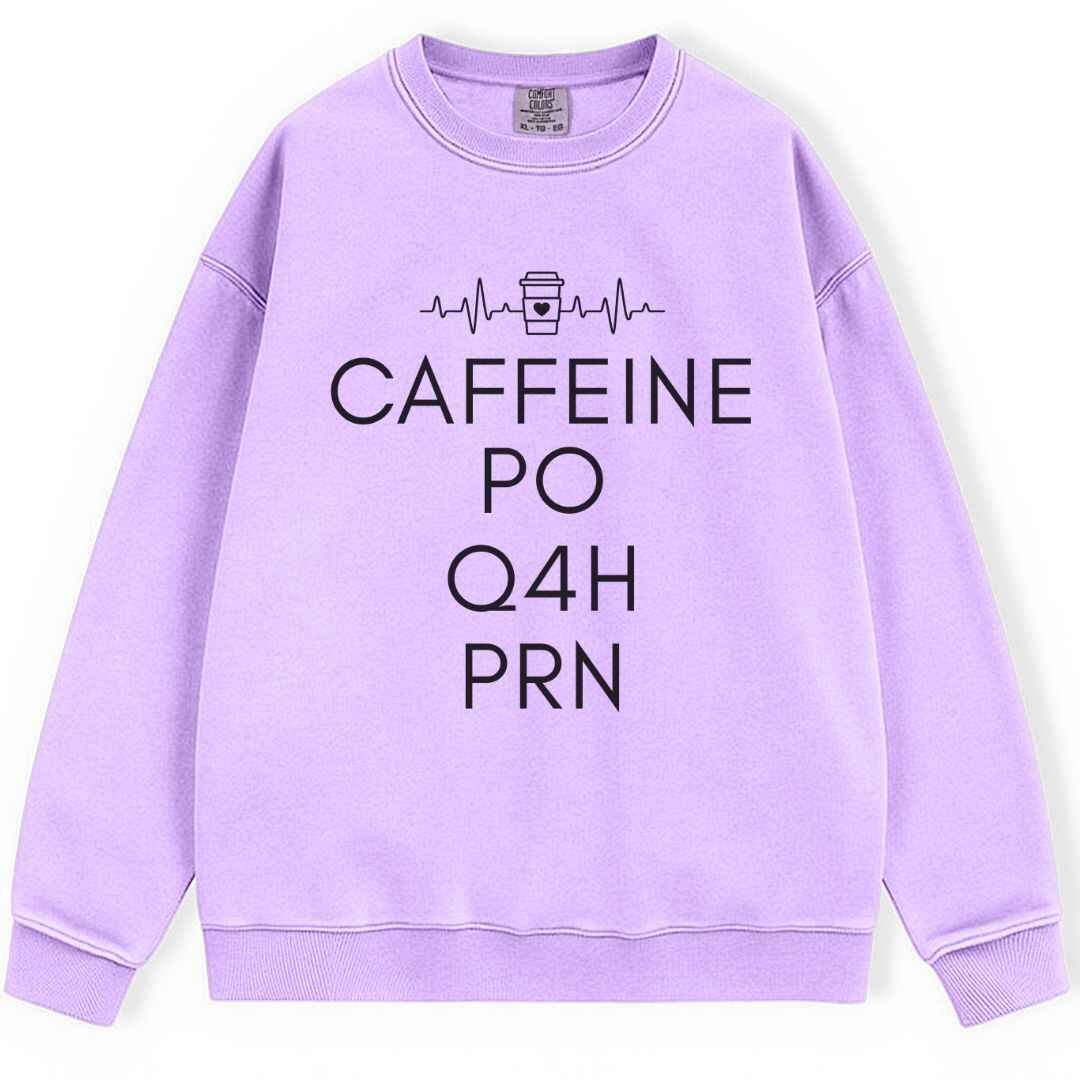 Caffeine, PO, Q4H, PRN Sweatshirt