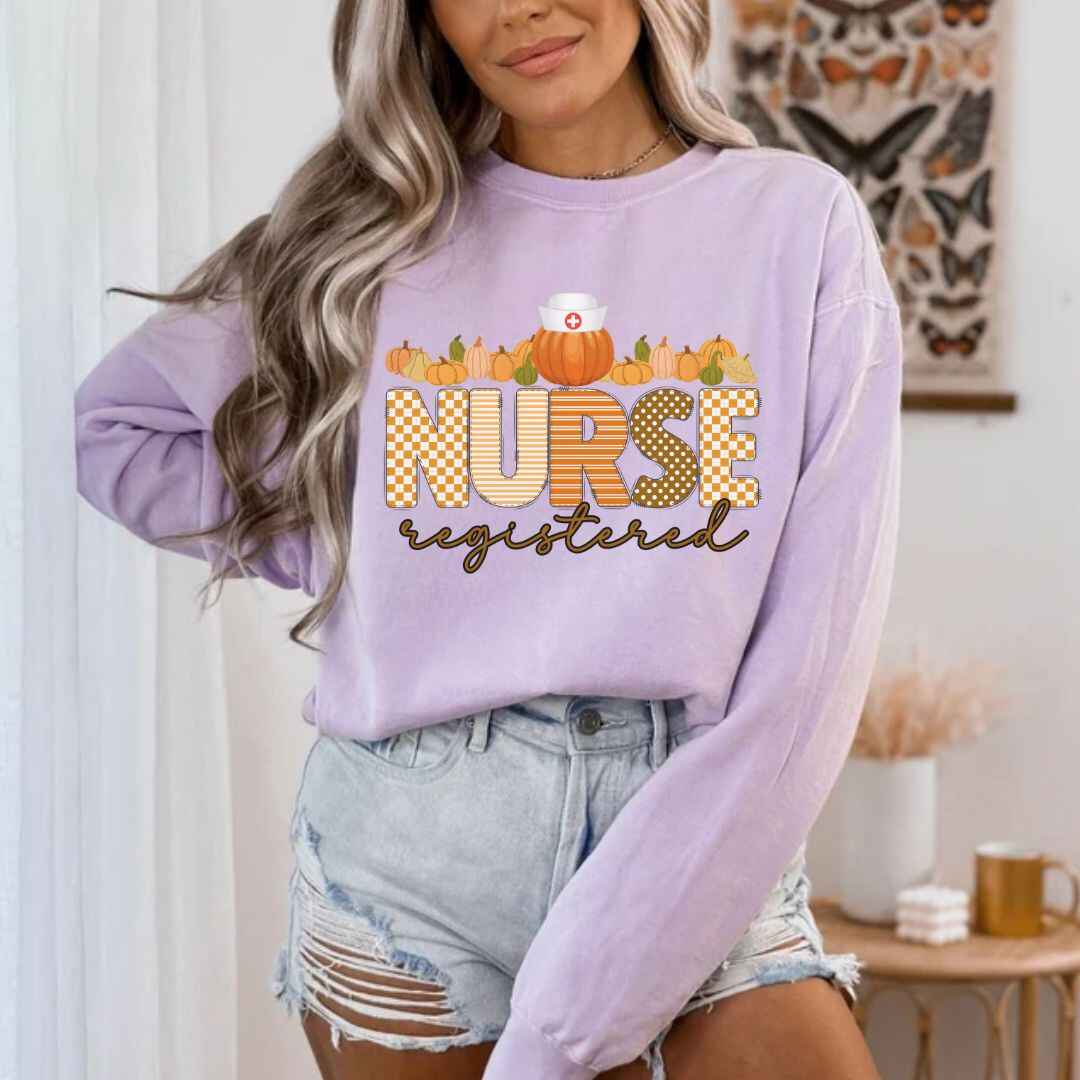 Registered Nurse Pumpkin Fall Sweatshirt