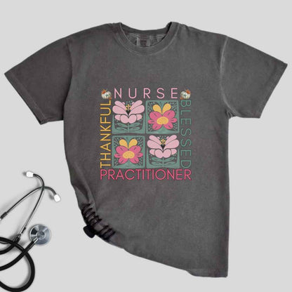 Thankful & Blessed Nurse Practitioner Fall T-shirt