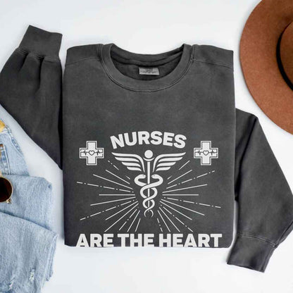 Nurses Are The Heart Of Healthcare Sweatshirt