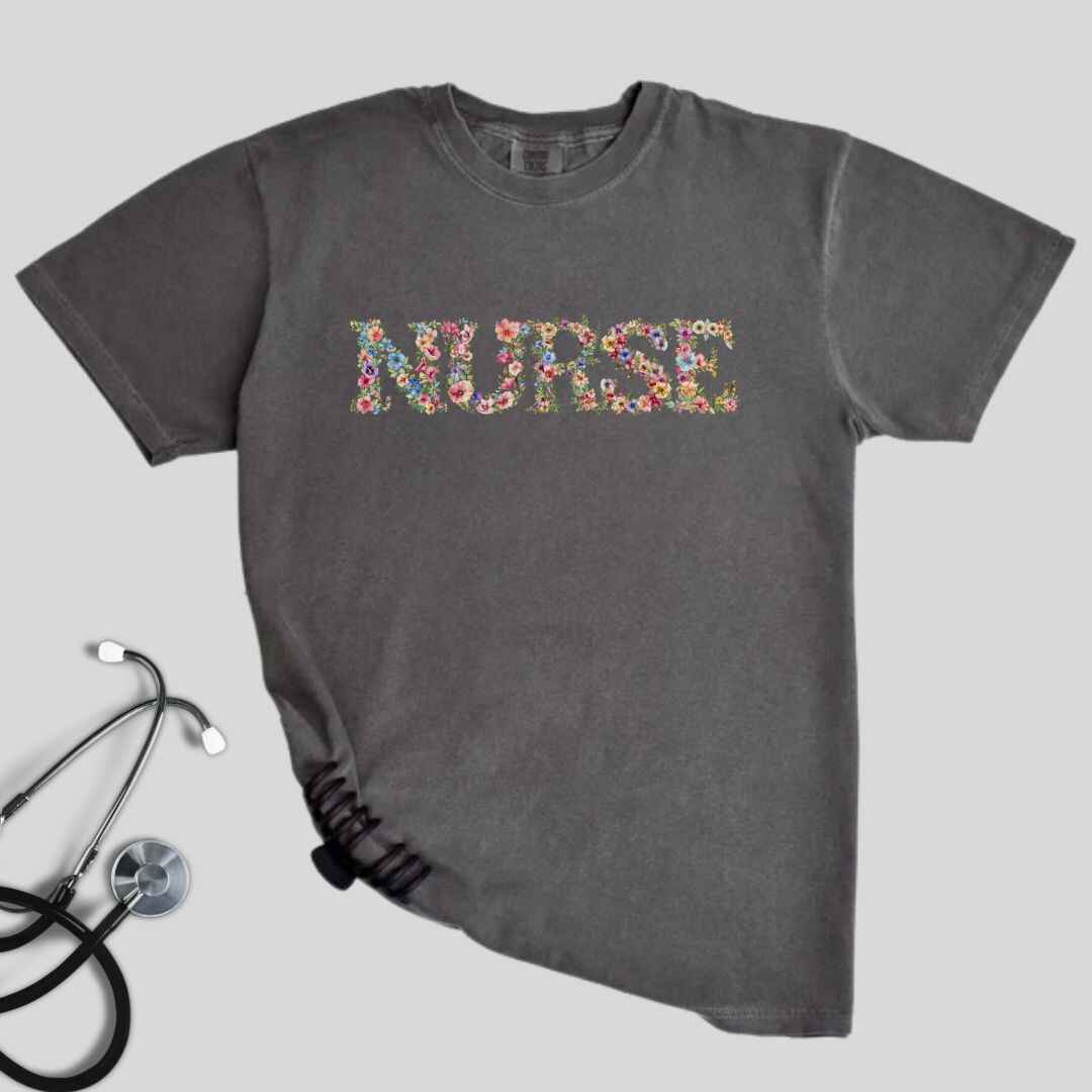 General Nurse Bright Floral T-shirt