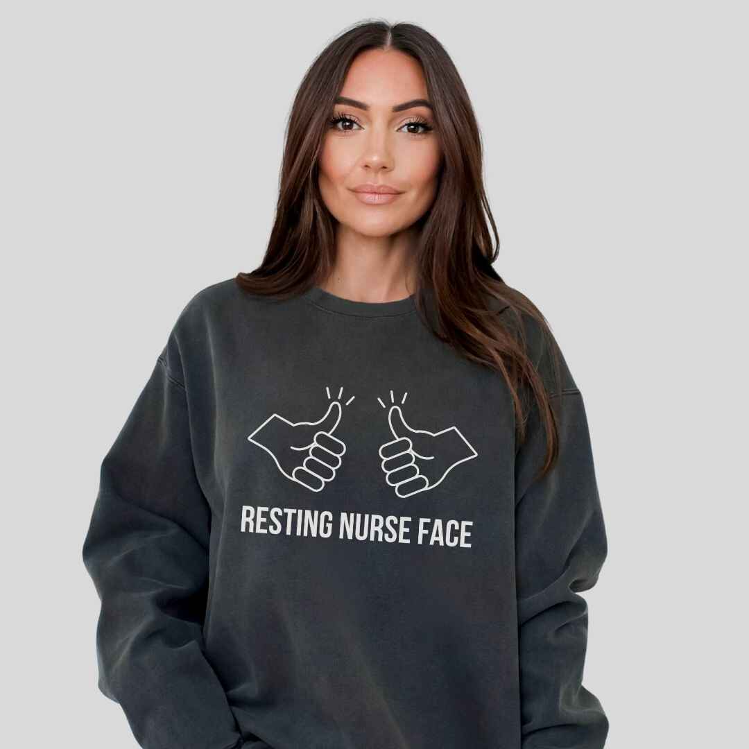 Resting Nurse Face Sweatshirt