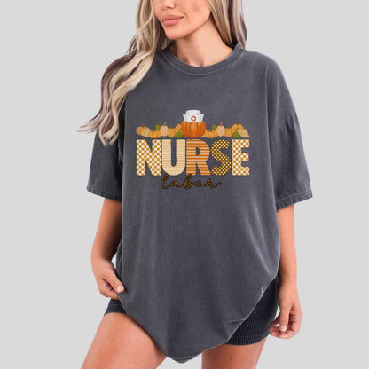 L&D Pumpkin Fall Nurse T-shirt