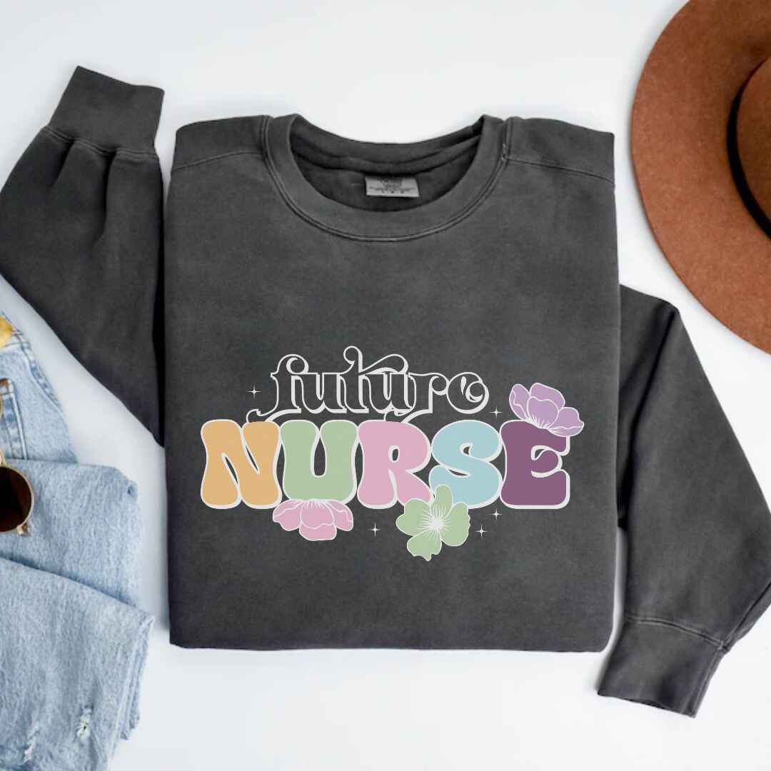 Floral Future Nurse Sweatshirt