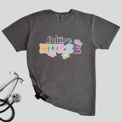 Floral Future Nurse T-shirt