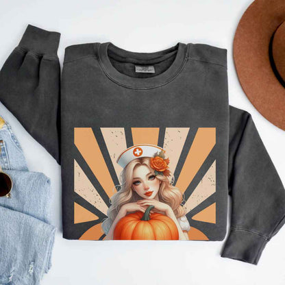 Hey Pumpkin Fall Nurse Sweatshirt