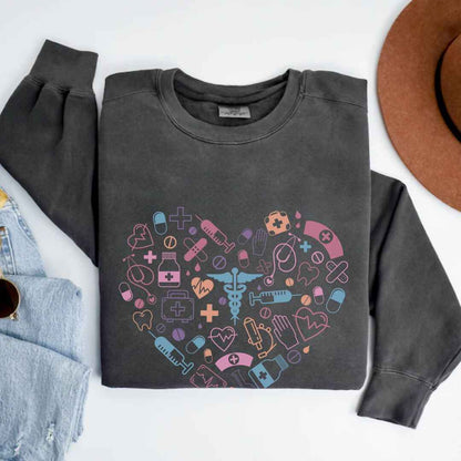 Colorful Heart Medicine Sweatshirt