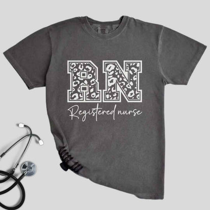 Registered Nurse RN Leopard Print T-shirt