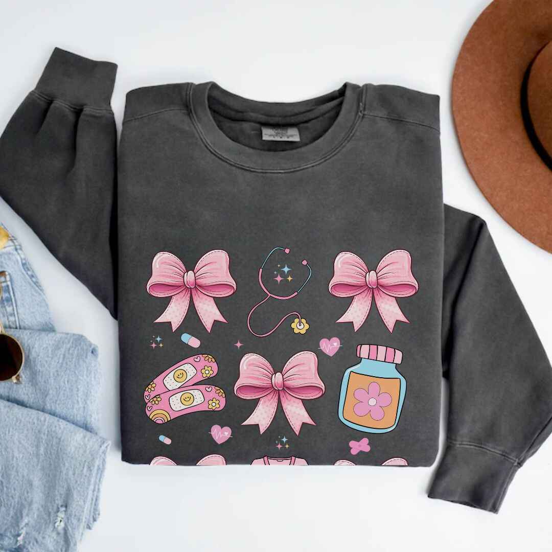 Girly Coquette Nurse Sweatshirt